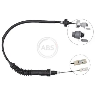 Cable de accionamiento, accionamiento del embrague A.B.S. K26820 Moderno